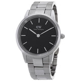 Daniel Wellington Iconic Link Quartz Black Dial Unisex Watch DW00100342 - The Watches Men & Co