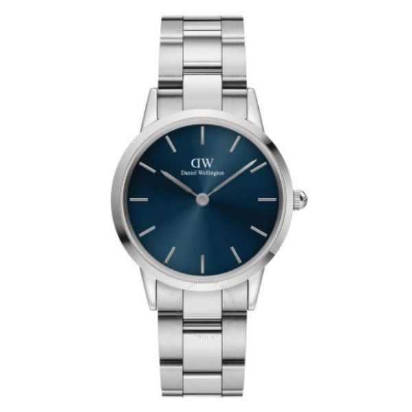 Daniel Wellington Iconic Link Quartz Blue Dial Ladies Watch DW00100459 - The Watches Men & Co