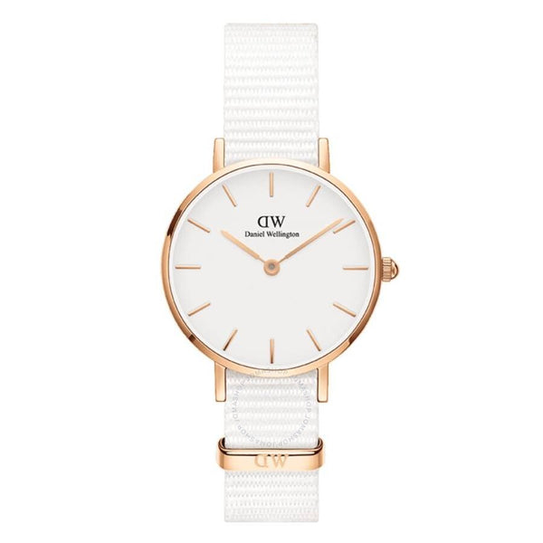 Daniel Wellington Petite Dover Quartz White Dial Ladies Watch DW00100313 - The Watches Men & Co