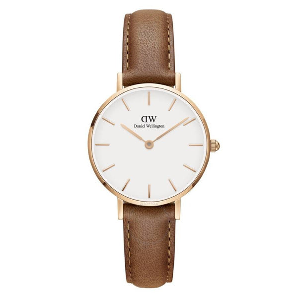 Daniel Wellington Petite Durham Quartz White Dial Ladies Watch DW00100228 - The Watches Men & Co