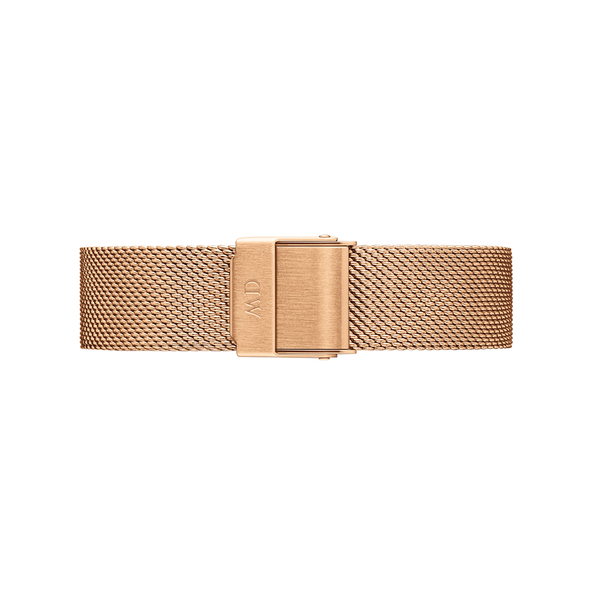 Daniel Wellington Petite Melrose rose gold mesh strap with clasp closure