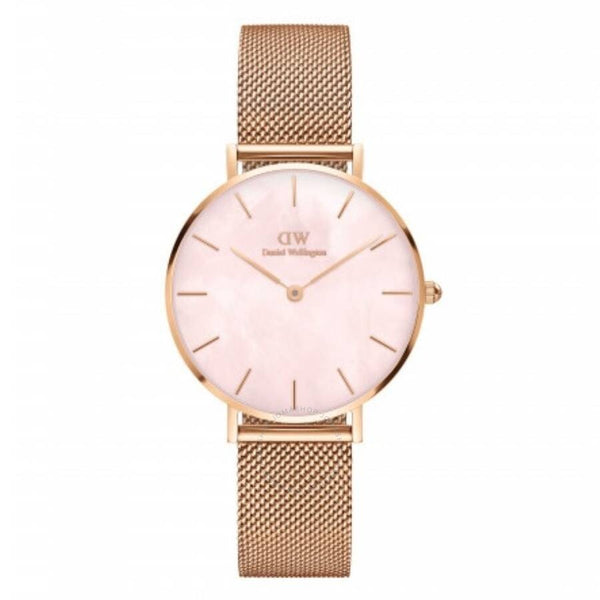 Daniel Wellington Petite Melrose Pearl Quartz Ladies Watch DW00100516 - The Watches Men & Co