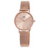 Daniel Wellington Petite Unitone Quartz Rose Gold Dial Ladies Watch DW00100470 - The Watches Men & Co