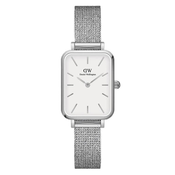 Daniel Wellington Quadro Quartz Eggshell White Dial Ladies Watch DW00100438 - The Watches Men & Co