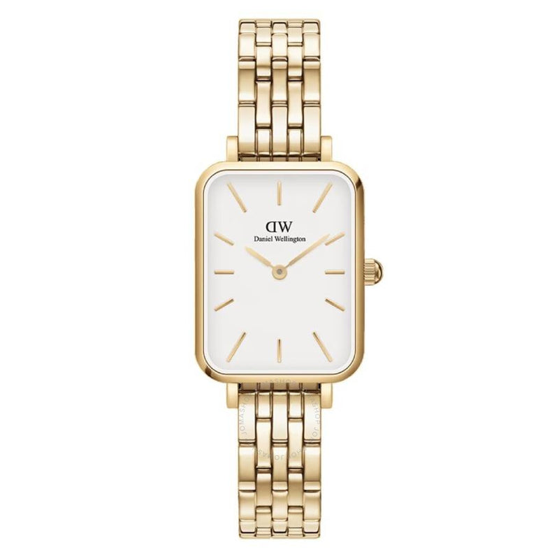 Daniel Wellington Quadro Quartz Eggshell White Dial Ladies Watch DW00100622 - The Watches Men & Co