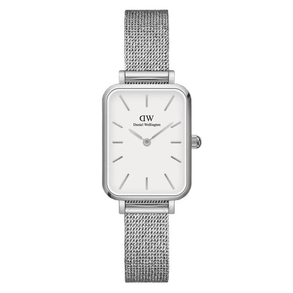 Daniel Wellington Quadro Quartz Eggshell White Dial Ladies Watch DW00100438 - The Watches Men & Co