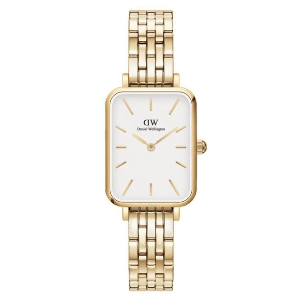 Daniel Wellington Quadro Quartz Eggshell White Dial Ladies Watch DW00100622 - The Watches Men & Co