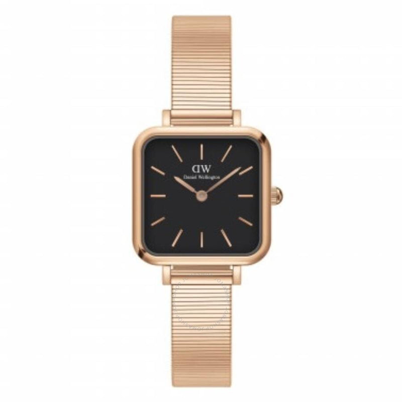 Daniel Wellington Quadro Studio Quartz Black Dial Ladies Watch DW00100518 - The Watches Men & Co