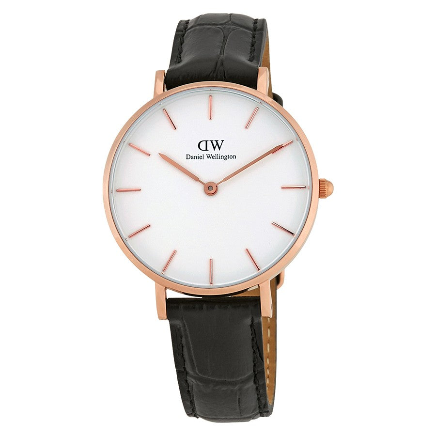 Daniel Wellington White Classic Petite Reading 32mm Women's Gold Watch DW00100173 - The Watches Men