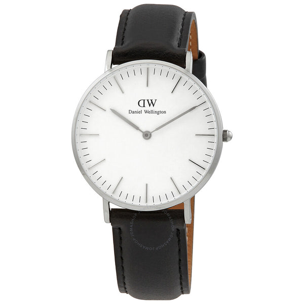 Daniel Wellington Sheffield White Dial Ladies Watch DW00100053 - The Watches Men & Co