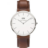 Daniel Wellington White Classic St Mawes 40mm Men's Silver Watch DW00100021 - Kiwi Watches