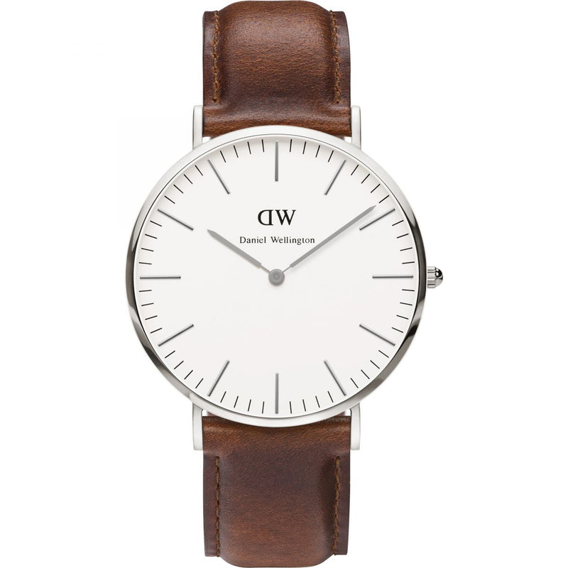 Daniel Wellington White Classic St Mawes 40mm Men's Silver Watch DW00100021 - Kiwi Watches