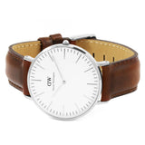 Daniel Wellington White Classic St Mawes 40mm Men's Silver Watch DW00100021 - Kiwi Watches