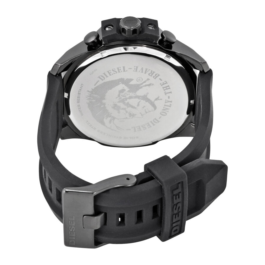 Diesel Chief Chronograph Black Dial Black Silicone Men's Watch #DZ4378 - The Watches Men & CO #3