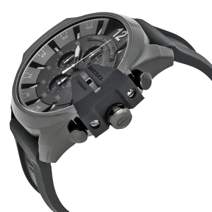 Diesel Chief Chronograph watch displayed at an angle showing case profile and chronograph pushers