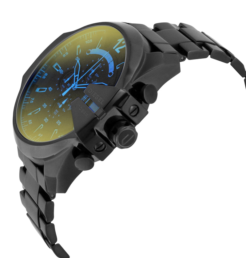 Diesel Mega Chief Black Ion-plated Stainless Steel Men's Watch #DZ4318 - The Watches Men & CO #2