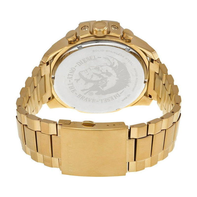 Diesel Mega Chief DZ4360 316L gold stainless steel 100m water-resistant