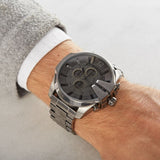 Diesel Mega Chief Chronograph Grey Dial Gunmetal Men’s Watch DZ4282 - Watch