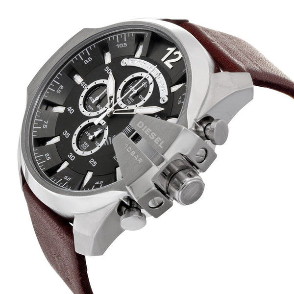 Diesel Mega Chief Chronograph Grey Dial Men's Watch #DZ4290 - The Watches Men & CO #2