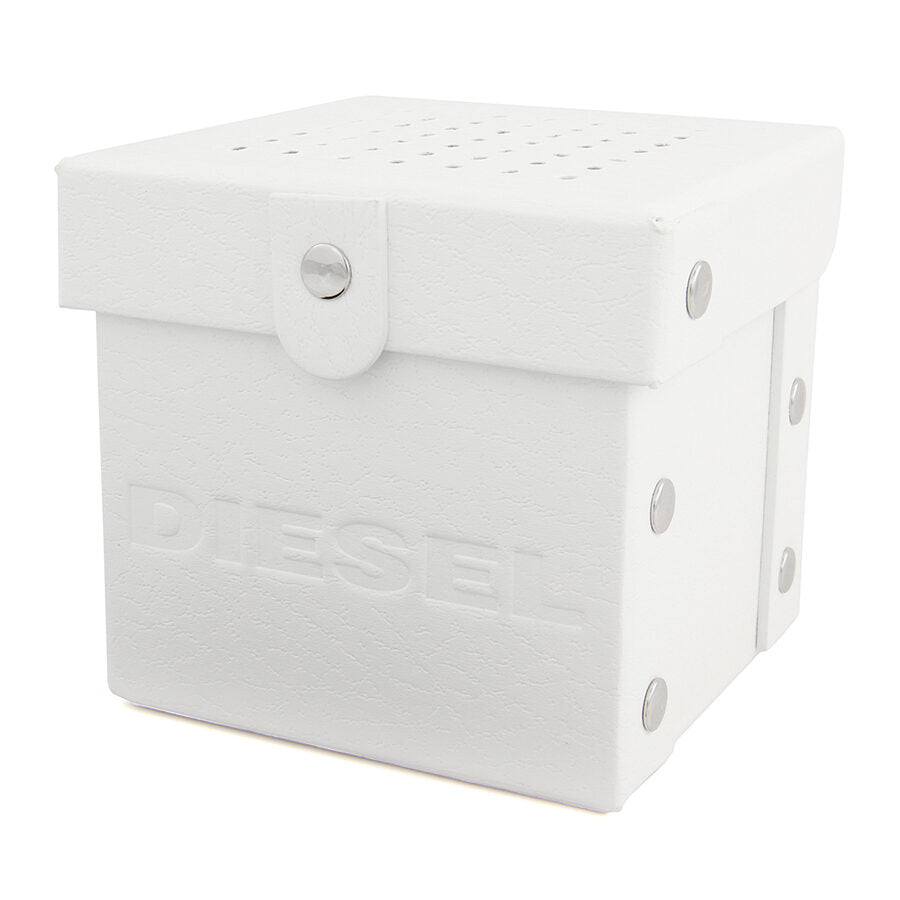 Diesel Mini Daddy DZ7306 watch packaging in white box with Diesel branding