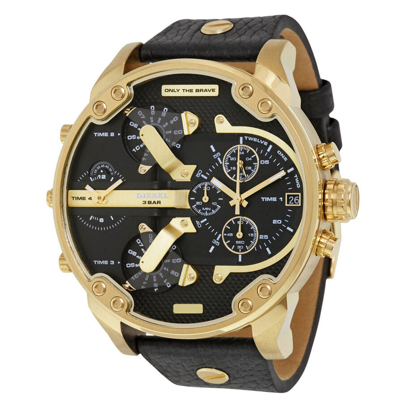 Diesel Mr. Daddy 2.0 Black Dial Men's Chronograph Watch #DZ7371 - The Watches Men & CO