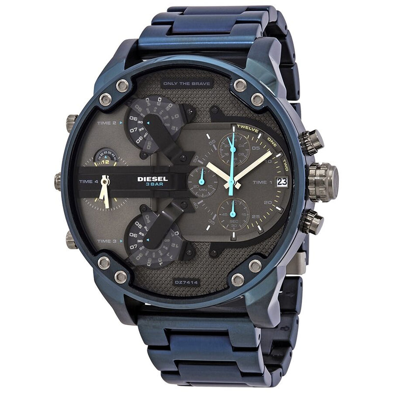 Diesel Mr. Daddy 2.0 Chronograph Quartz Grey Dial Men's Watch #DZ7414 - The Watches Men & CO