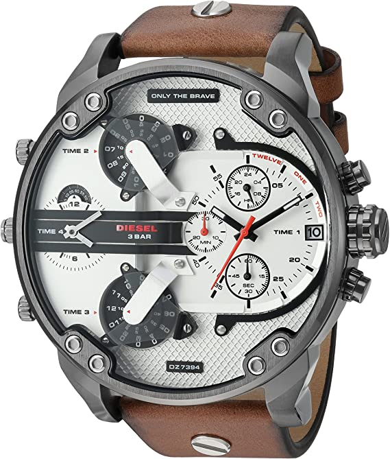 Diesel Mr. Daddy 2.0 Chronograph Silver Dial Men’s Watch DZ7394 - Watch