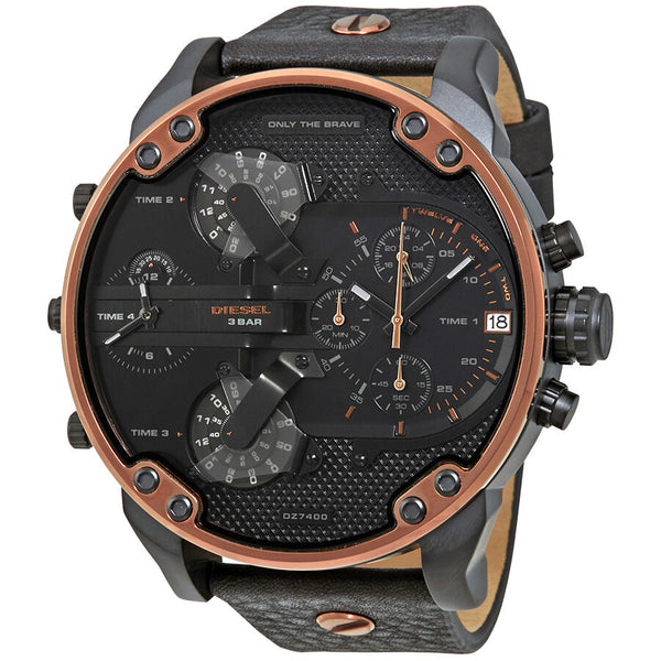 Diesel Mr. Daddy 2.0 Chronograph Black Dial Men's Watch #DZ7400 - The Watches Men & CO