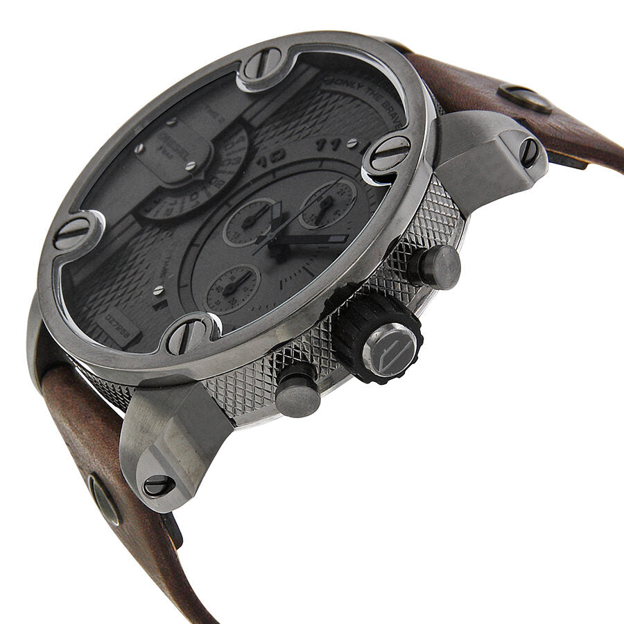 Diesel Only The Brave Chronograph Dual Time Zone Dial Men's Watch #DZ7258 - The Watches Men & CO #2