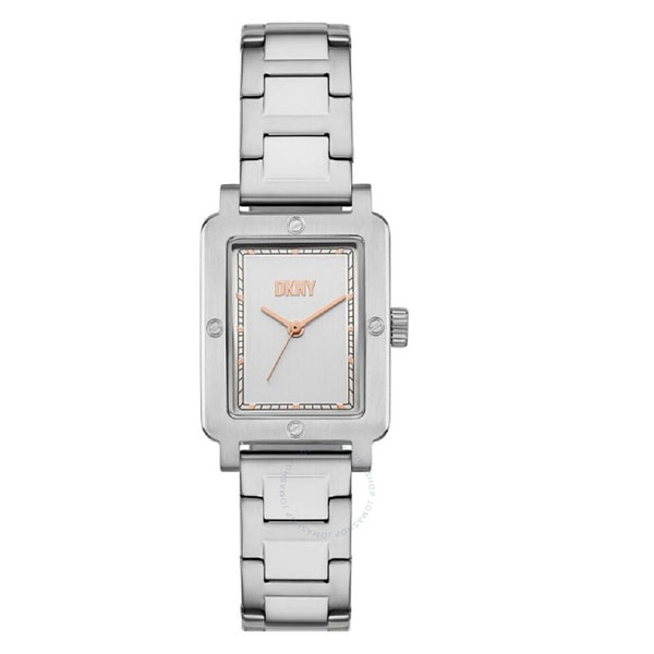 DKNY City Rivet Quartz Silver Dial Ladies Watch NY6662 - The Watches Men & Co