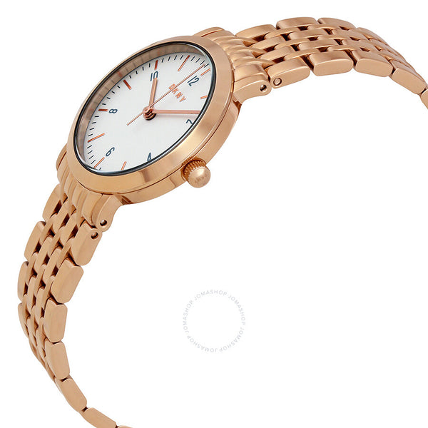 DKNY Minetta White Dial Rose Gold-tone Ladies Watch NY2511 - The Watches Men & Co #2