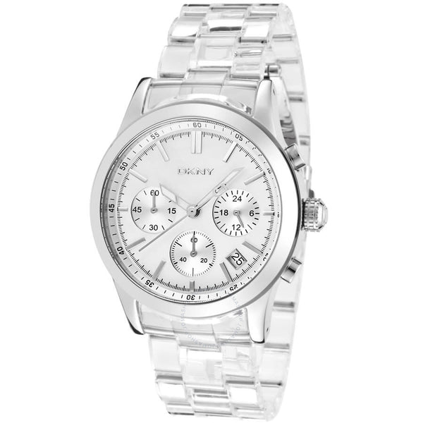 DKNY Plastic Mother of Pearl Dial Ladies Watch NY8059 - The Watches Men & Co