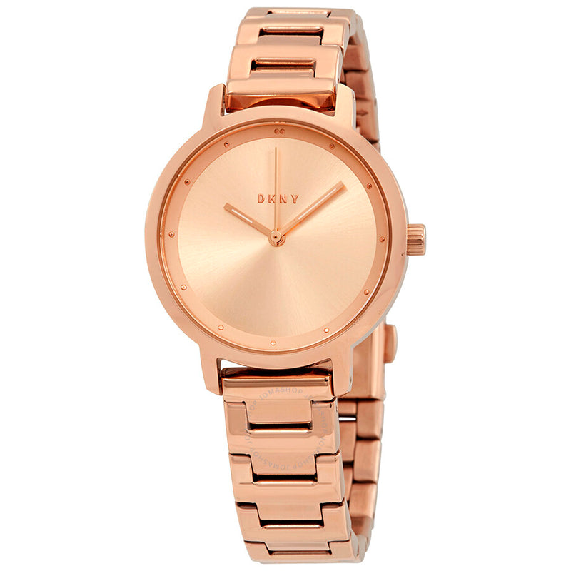 DKNY The Modernist Rose Sunray Dial Ladies Watch NY2637 - The Watches Men & Co