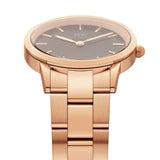 Daniel Wellington Black Iconic Link 32mm Ladies Gold Watch DW00100212