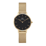 Daniel Wellington Petite Evergold Black Dial 28mm Ladies Watch DW00100349