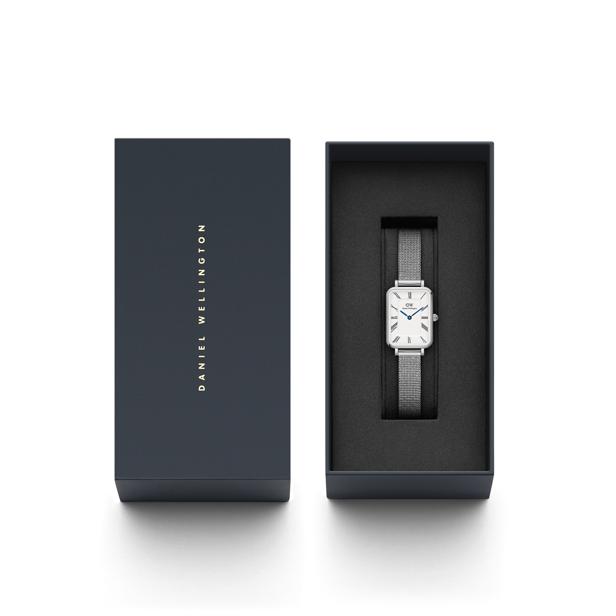 Daniel Wellington Quadro watch packaging and presentation box