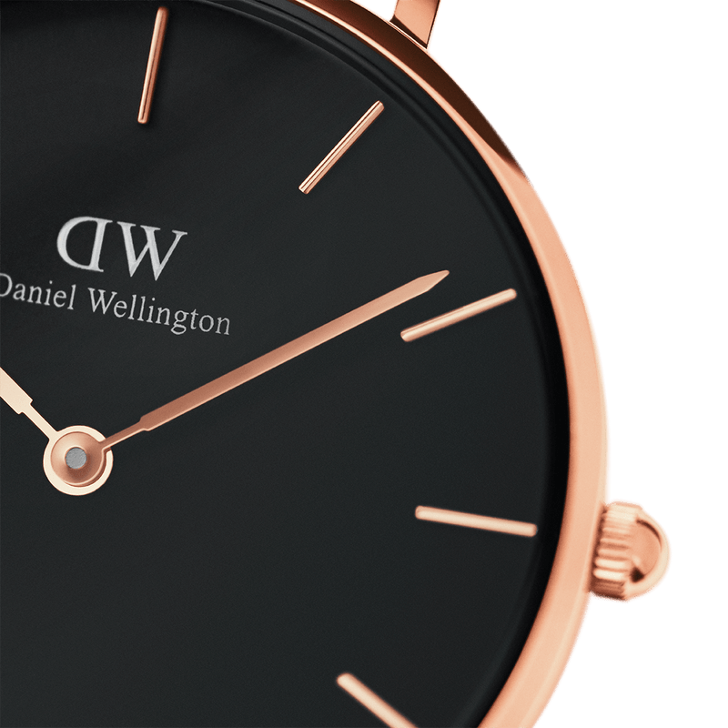 Daniel Wellington Petite Dover Black Dial 32mm Ladies Watch DW00100312