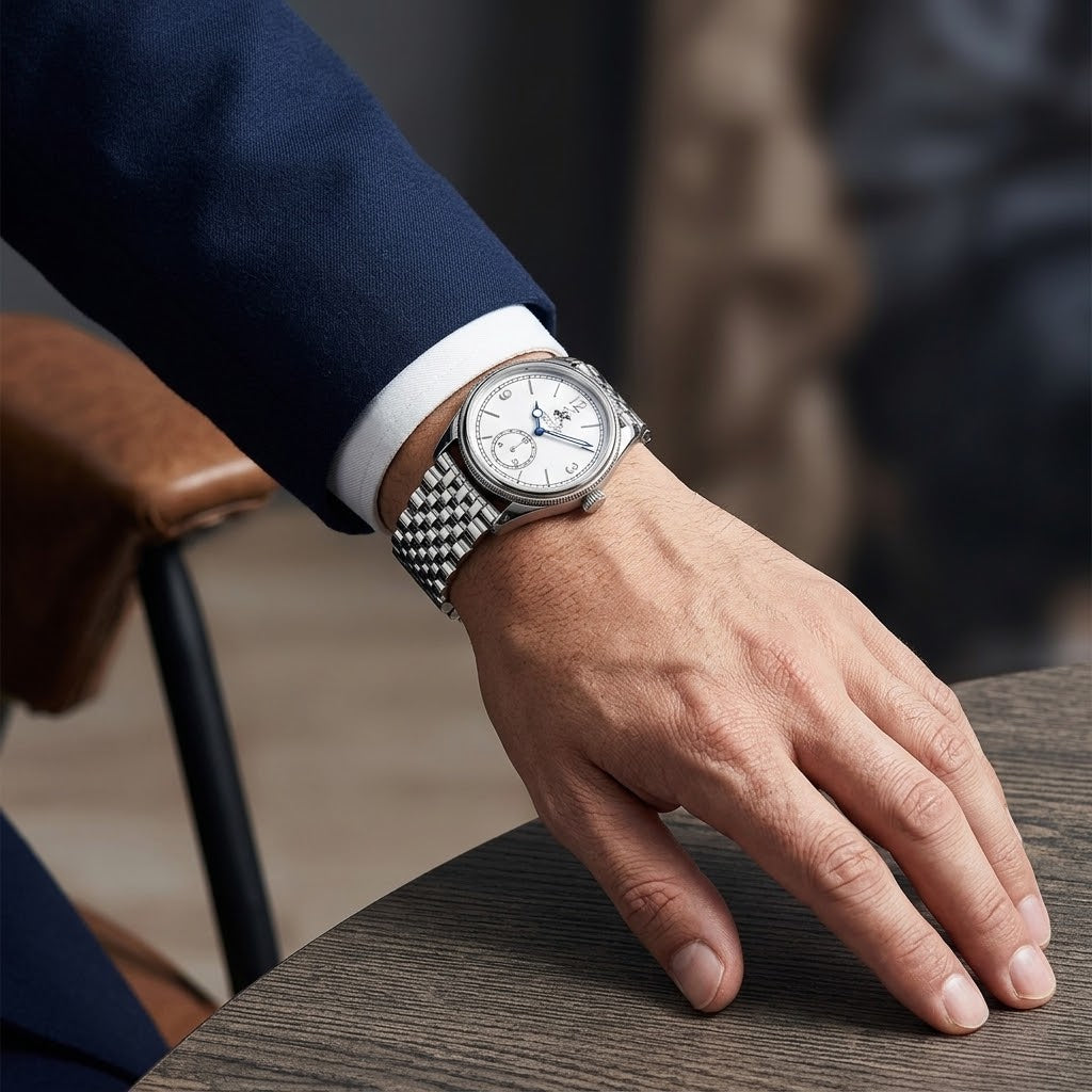 Beverly Hills Polo Club White Dial Silver Watch BP3890X.330