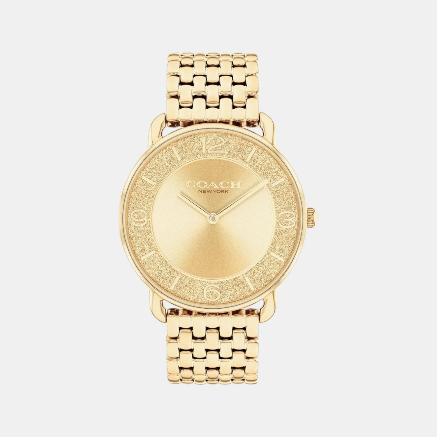 Elliot women's quartz watch with gold dial and matching stainless steel bracelet