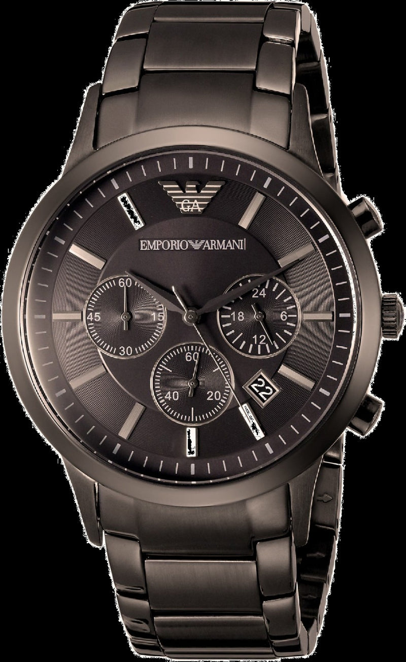 Emporio Armani Men's Classic Chronograph Stainless Steel Gunmetal Watch AR2454