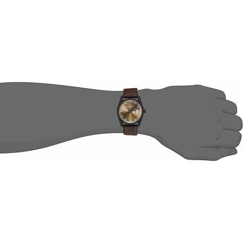 Emporio Armani Beige Dial Brown Leather Strap Men's Watch AR6081 - The Watches Men & CO #4