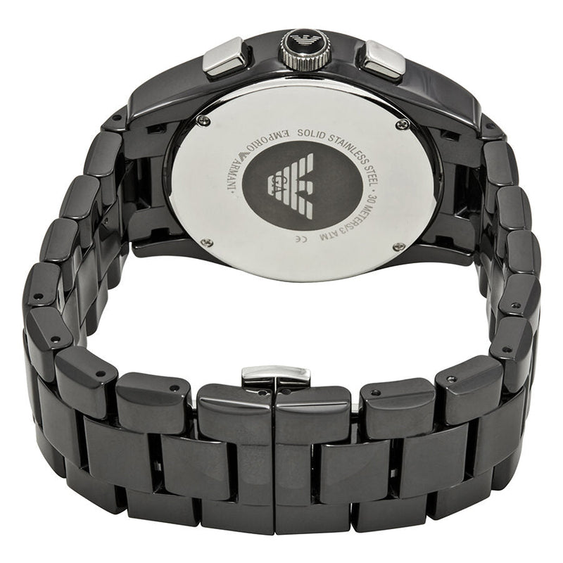 Emporio Armani Chronograph Black Dial Black Ceramic Men's Watch AR1400 - The Watches Men & CO #3