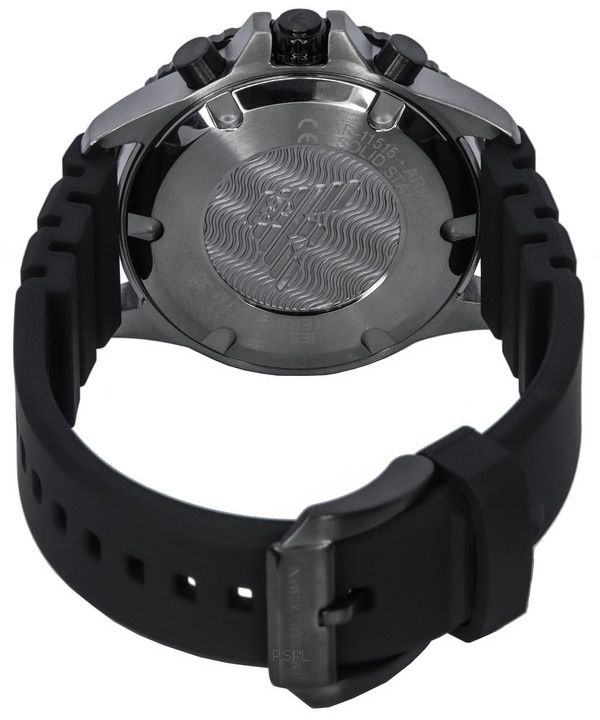 Emporio Armani Chronograph Black Silicone Men's Watch AR11515 - The Watches Men & CO #5