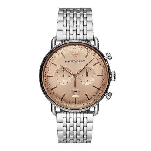 Emporio Armani Chronograph Quartz Beige Dial Men’s Watch AR11239 - Watch