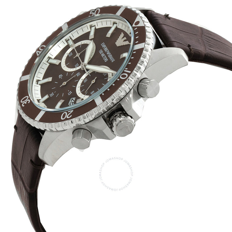 Emporio Armani Chronograph Quartz Brown Dial Men's Watch AR11486 - The Watches Men & Co #2