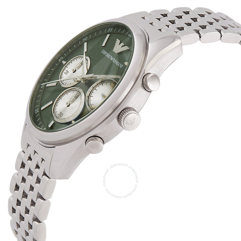 Emporio Armani Chronograph Quartz Diamond Green Dial Men's Watch AR11581 - The Watches Men & Co #2