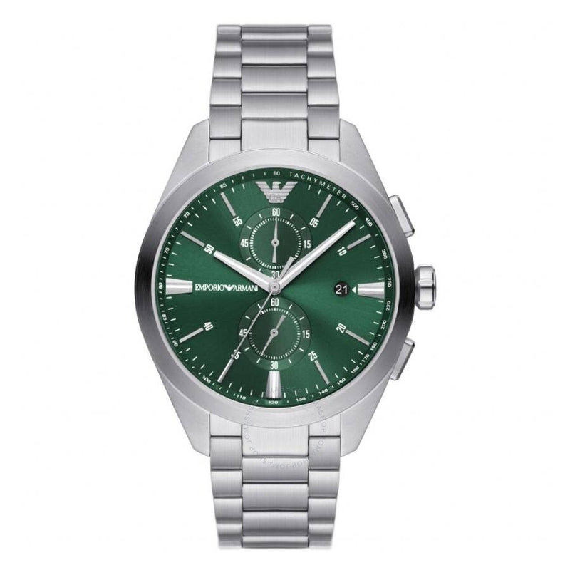 Emporio Armani Chronograph Quartz Green Dial Men's Watch AR11480 - The Watches Men & Co