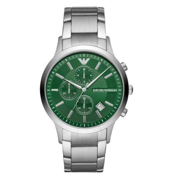 Emporio Armani Chronograph Quartz Green Dial Men's Watch AR11507 - The Watches Men & Co