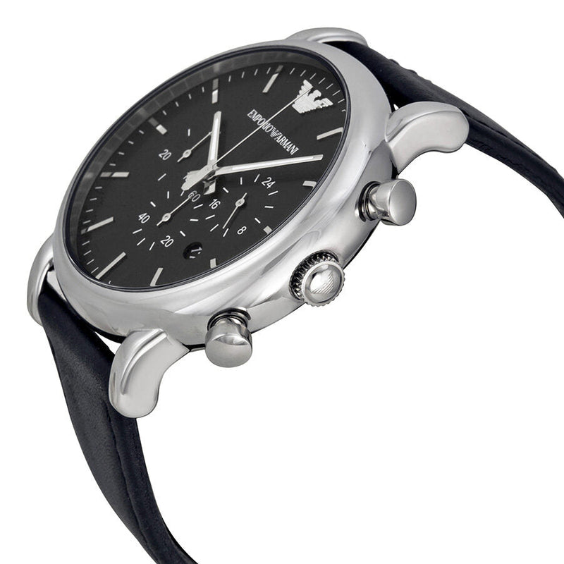 Emporio Armani  Classic Chronograph Black Dial Men's Watch #AR1828 - The Watches Men & CO #2