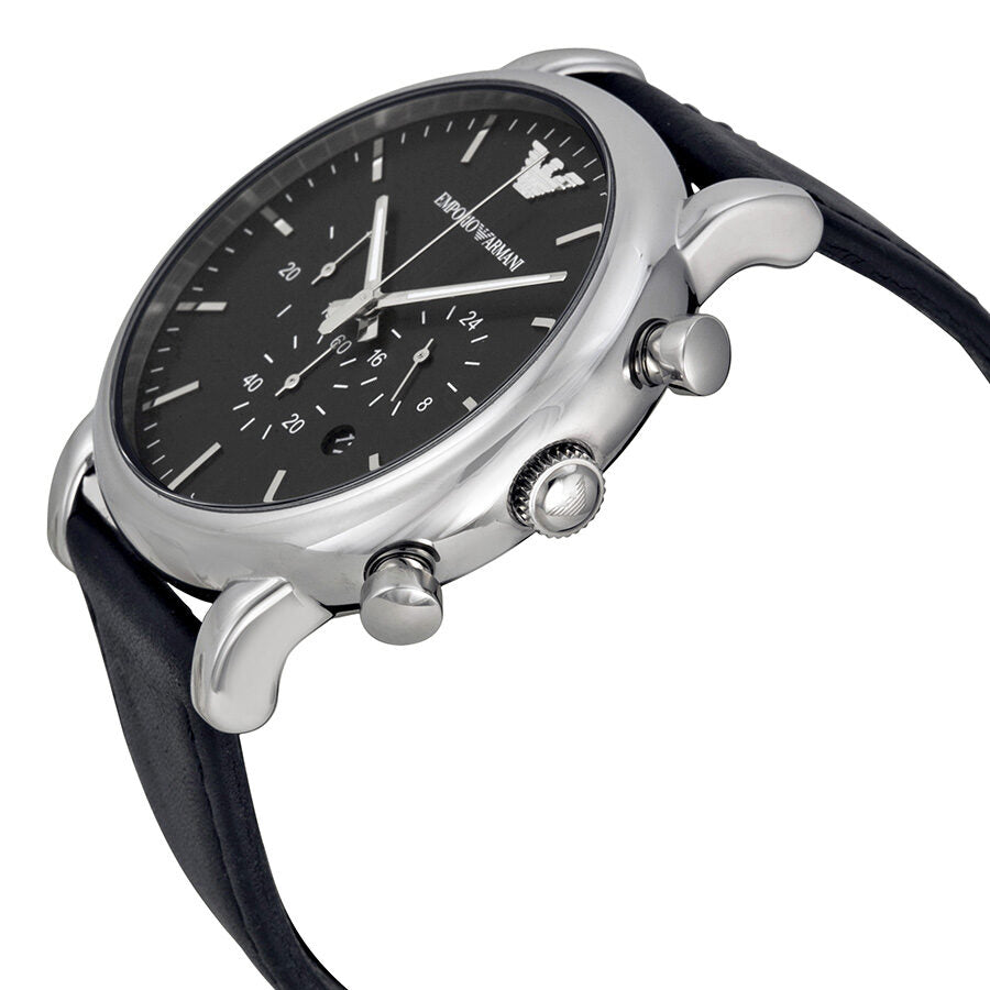 Emporio Armani  Classic Chronograph Black Dial Men's Watch #AR1828 - The Watches Men & CO #2